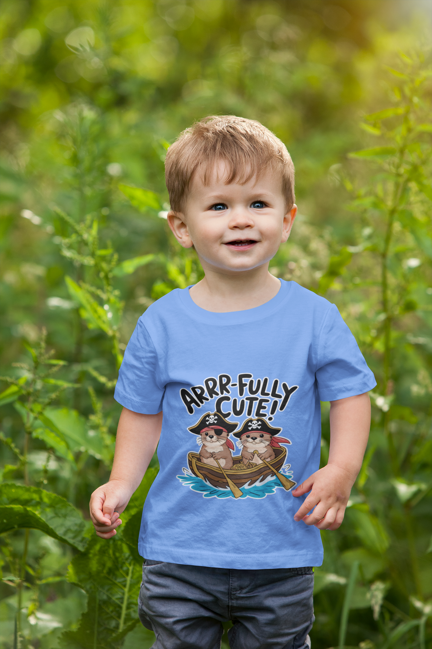 Arrfully’ Cute Pirate Otter Toddler T-Shirt – Adorable & Fun Print for Otter Lovers || Urban Dasher T-Shirt