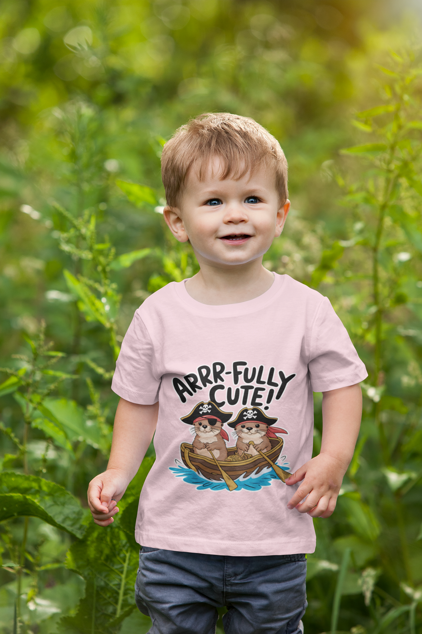 Arrfully’ Cute Pirate Otter Toddler T-Shirt – Adorable & Fun Print for Otter Lovers || Urban Dasher T-Shirt